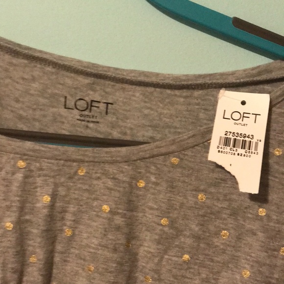 Loft Metallic Dot Tee - NWT - Picture 3 of 5